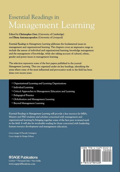 Produktbild: Essential Readings in Management Learning