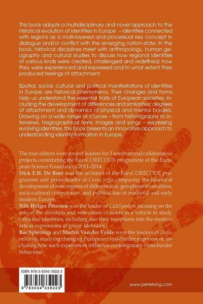 Produktbild: The Historical Evolution of Regionalizing Identities in Europe
