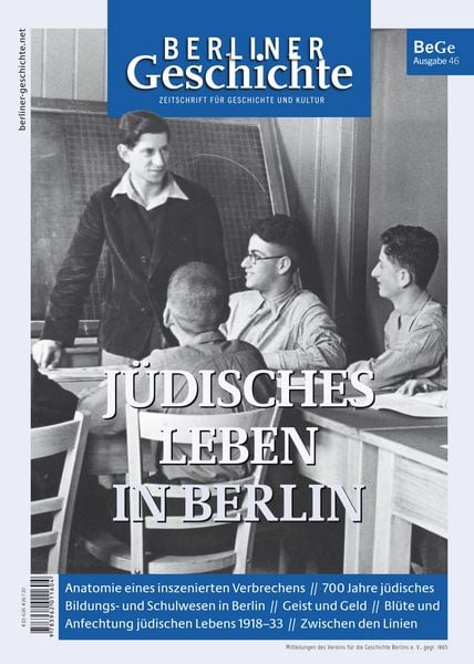 Produktbild: Berliner Geschichte - Zeitschrift f&uuml;r Geschichte und Kultur