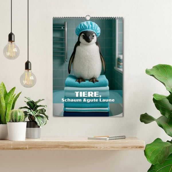Produktbild: Tiere, Schaum und gute Laune (Wandkalender 2026 DIN A3 hoch), CALVENDO Monatskalender