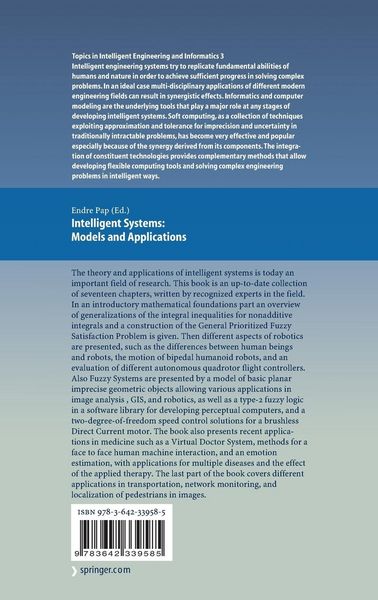 Produktbild: Intelligent Systems: Models and Applications