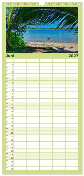 Produktbild: Familienplaner 2027 - Mauritius - Sch&ouml;nheit im Indischen Ozean mit 5 Spalten (Wandkalender, 21 x 45 cm) CALVENDO