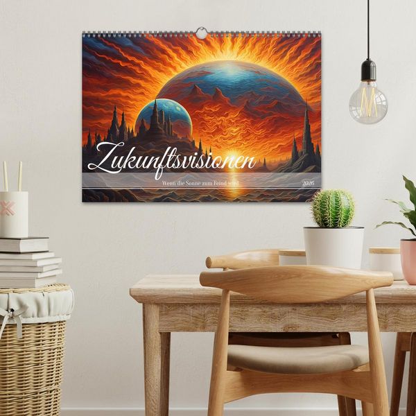 Produktbild: Zukunftsvisionen Wenn die Sonne zum Feind wird (Wandkalender 2026 DIN A3 quer), CALVENDO Monatskalender