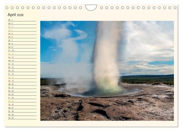 Produktbild: Gewaltige Natur - bedrohlich und sch&ouml;n (Wandkalender 2026 DIN A4 quer), CALVENDO Monatskalender