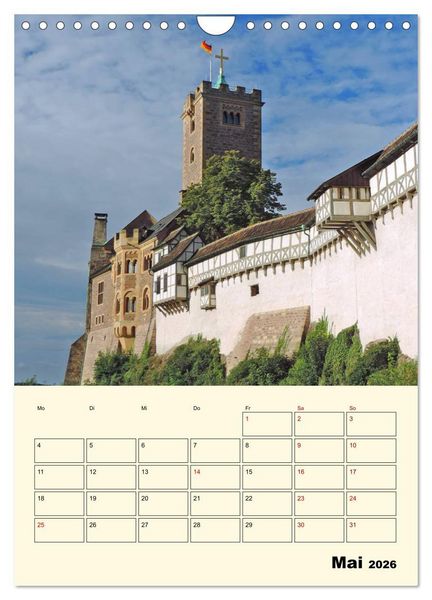 Produktbild: Die Wartburg - Weltkulturerbe in Th&uuml;ringen (Wandkalender 2026 DIN A4 hoch), CALVENDO Monatskalender
