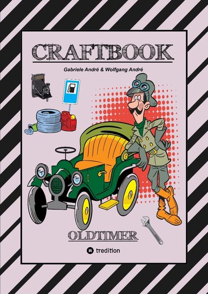Produktbild: Craftbook - Spannende Oldtimer Rallye - Spiel - Sch&ouml;ne Motive - R&auml;tsel - Nostalgische Fahrzeuge Zum Ausmalen