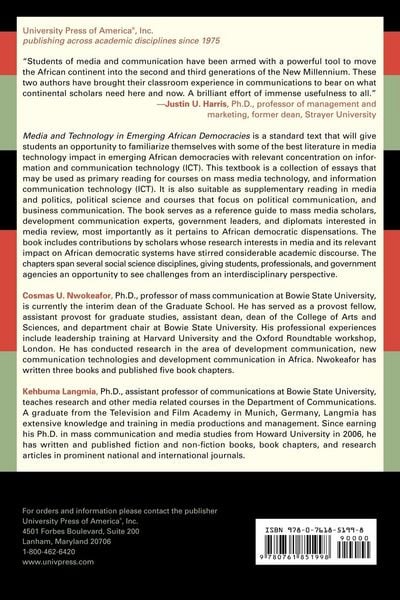 Produktbild: Media and Technology in Emerging African Democracies