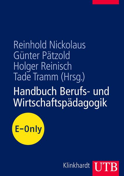 Produktbild: Handbuch Berufs- und Wirtschaftsp&auml;dagogik