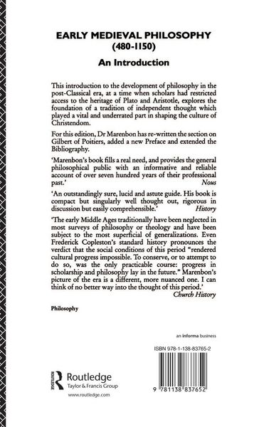 Produktbild: Early Medieval Philosophy 480-1150