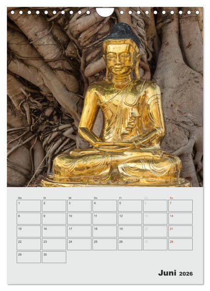 Produktbild: BUDDHA - Das sanfte L&auml;cheln (Wandkalender 2026 DIN A4 hoch), CALVENDO Monatskalender
