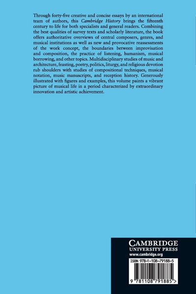 Produktbild: The Cambridge History of Fifteenth-Century Music