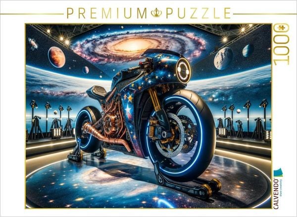 CALVENDO Puzzle Galactic Explorer - Ein Abenteuer im Sternenmeer | 1000 Teile Lege-Größe 64x48cm Foto-Puzzle für glückliche Stunden