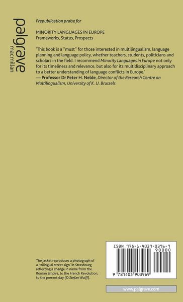 Produktbild: Minority Languages in Europe