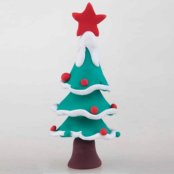 Produktbild: Creativ Company Silk Clay&reg;, Weihnachtsfarben, 6x14 g