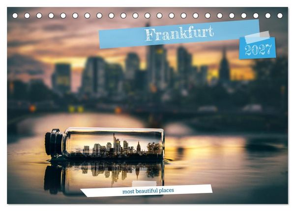 Produktbild: Frankfurt most beautiful places (Desk Calendar 2027 DIN A5 landscape), CALVENDO 12 Month DeskCalendar