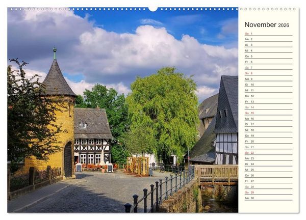 Produktbild: Goslar - Hanse- und Kaiserstadt im Harz (Wandkalender 2026 DIN A2 quer), CALVENDO Monatskalender