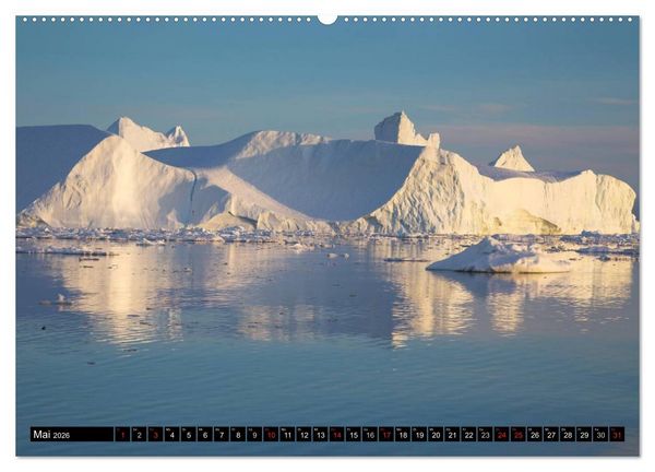 Produktbild: Ilulissat Eisfjord, Gr&ouml;nland. EIS - FORM UND LICHT (Wandkalender 2026 DIN A2 quer), CALVENDO Monatskalender