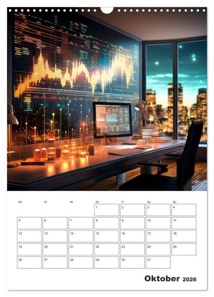 Produktbild: KRYPTO Cooler Terminplaner (Wandkalender 2026 DIN A3 hoch), CALVENDO Monatskalender