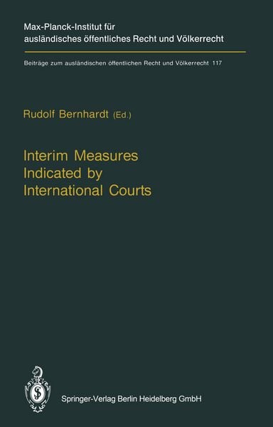 Produktbild: Interim Measures Indicated by International Courts