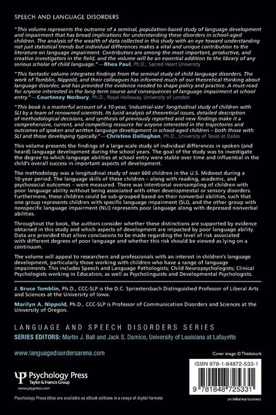 Produktbild: Understanding Individual Differences in Language Development Across the School Years
