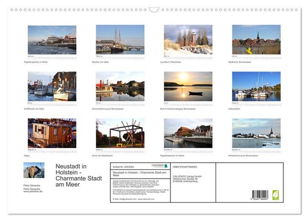Produktbild: Neustadt in Holstein - Charmante Stadt am Meer (Wandkalender 2026 DIN A2 quer), CALVENDO Monatskalender