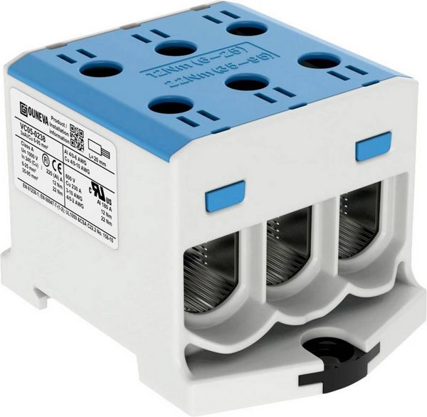 Produktbild: Ouneva Group VC05-0238 Verteilerblock Schrauben Blau 1St.