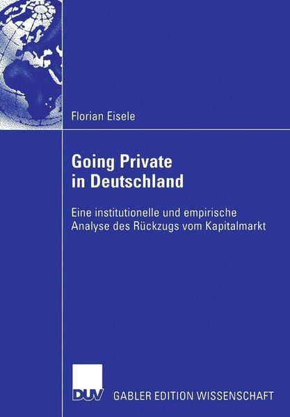 Produktbild: Going Private in Deutschland