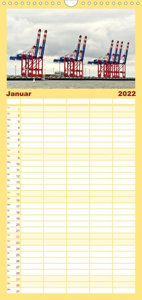 Produktbild: Wilhelmshaven - Familienplaner hoch (Wandkalender 2022 , 21 cm x 45 cm, hoch)