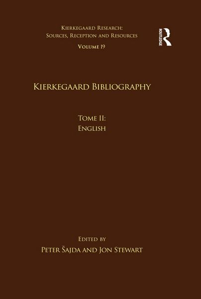Produktbild: Volume 19, Tome II: Kierkegaard Bibliography