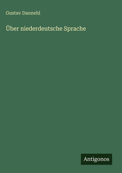 Produktbild: &Uuml;ber niederdeutsche Sprache