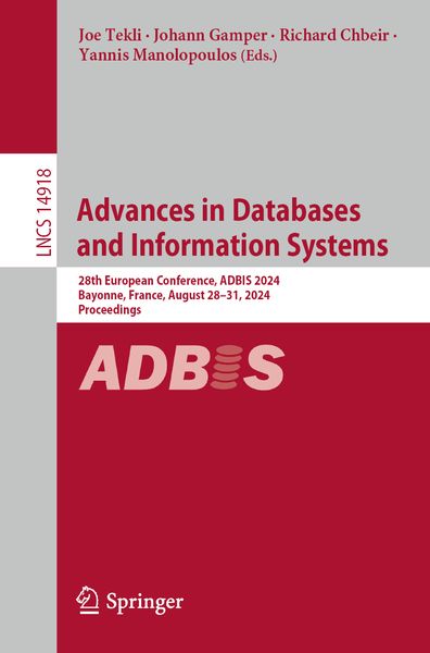 Produktbild: Advances in Databases and Information Systems