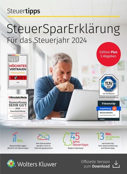 SteuerSparErklärung plus (Steuerjahr 2024)