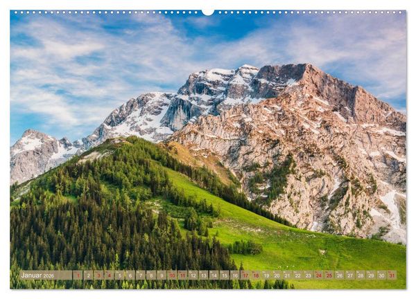 Produktbild: Unterwegs im Berchtesgadener Land 2026 (Wandkalender 2026 DIN A2 quer), CALVENDO Monatskalender