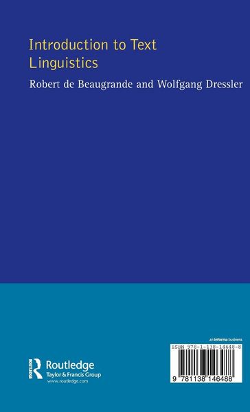 Produktbild: Introduction to Text Linguistics