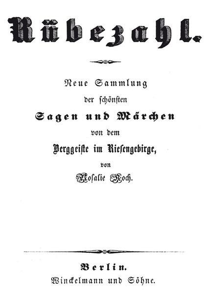 Produktbild: R&uuml;bezahl &ndash; Berggeist im Riesengebirge 1845 - Band 1 (von 2)