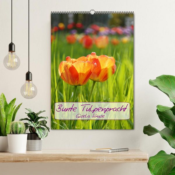 Produktbild: Bunte Tulpenpracht (Wandkalender 2026 DIN A2 hoch), CALVENDO Monatskalender