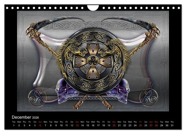 Produktbild: Celtic Symbols (Wall Calendar 2026 DIN A4 landscape), CALVENDO 12 Month Wall Calendar