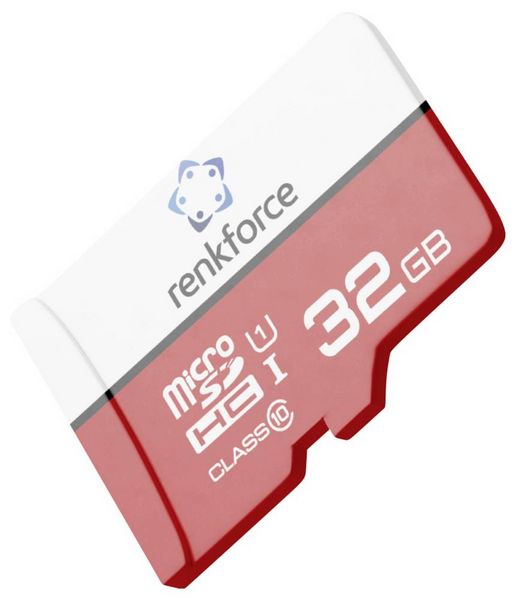 Produktbild: Renkforce RF-mSDC-32GB 32 GB micro SDHC card w SD card adapter UHS-1 Class 10 microSD-Karte 32 GB Class 10, UHS-Class 1, UHS-I inkl. SD-Adapter