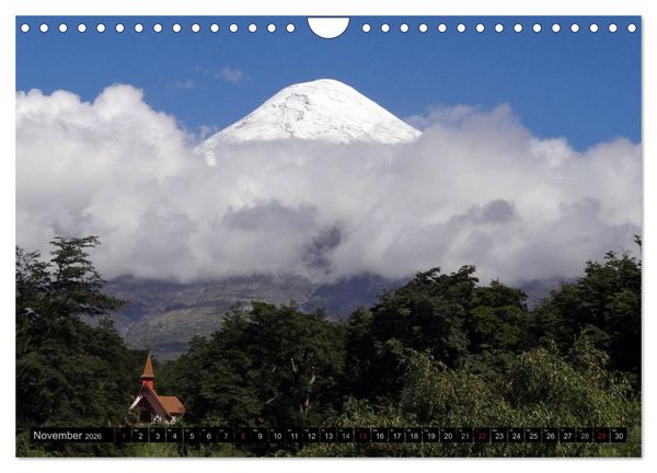 Produktbild: Tanz auf dem Vulkan - Osorno (Chile) (Wandkalender 2026 DIN A4 quer), CALVENDO Monatskalender