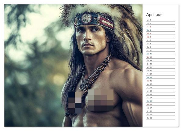 Produktbild: Im Bann des Kriegers (Wandkalender 2026 DIN A2 quer), CALVENDO Monatskalender