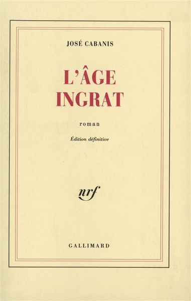 Produktbild: L'&acirc;ge ingrat