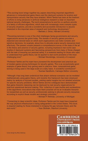 Produktbild: Security and Game Theory