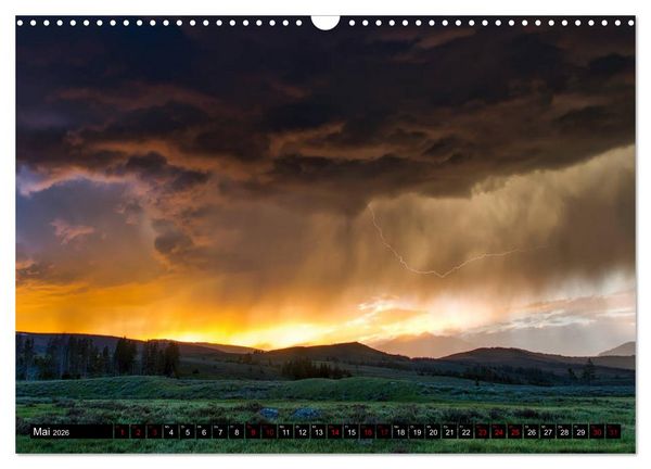 Produktbild: Yellowstone Nationalpark. Tanz auf dem Vulkan (Wandkalender 2026 DIN A3 quer), CALVENDO Monatskalender