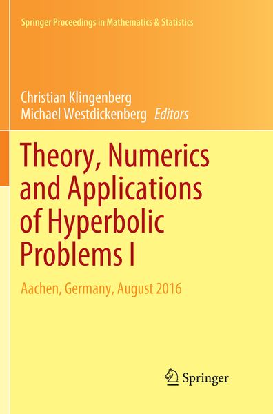 Produktbild: Theory, Numerics and Applications of Hyperbolic Problems I