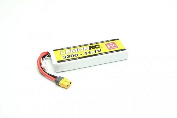 Produktbild: LemonRC Modellbau-Akkupack (LiPo) 11.1V 3300 mAh Zellen-Zahl: 3 35 C Softcase XT60