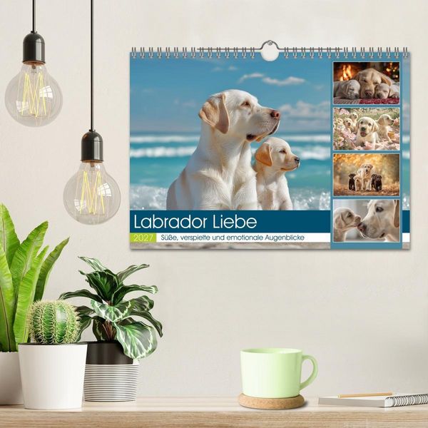 Produktbild: Labrador Liebe (Wandkalender 2027 DIN A4 quer), CALVENDO Monatskalender