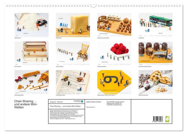 Produktbild: Chair-Sharing ... und andere Mini-Welten (Wandkalender 2026 DIN A2 quer), CALVENDO Monatskalender