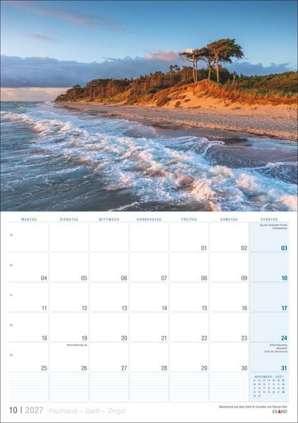 Produktbild: Fischland - Dar&szlig; - Zingst Kalender 2027