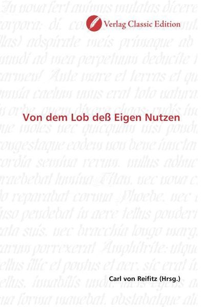 Produktbild: Von dem Lob de&szlig; Eigen Nutzen