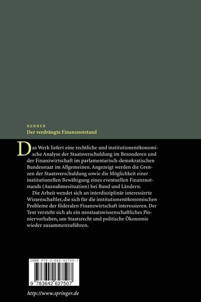 Produktbild: Der verdr&auml;ngte Finanznotstand